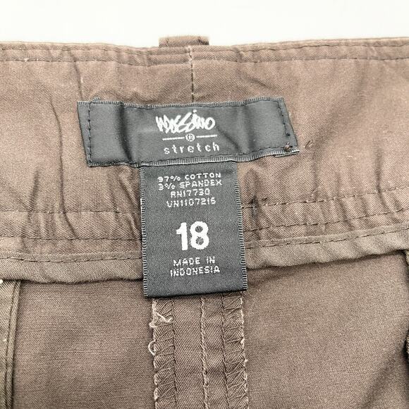 Mossimo Womens Shorts Sz 18 Chino Brown Minimalist Classic Beach Summer Outdoor - Picture 5 of 7